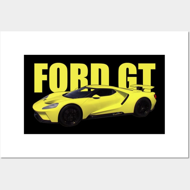 2018 Ford GT Wall Art by vivachas